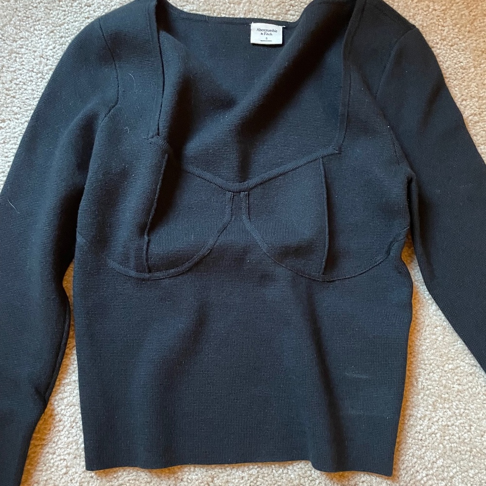 New Abercrombie corset sweater top size small